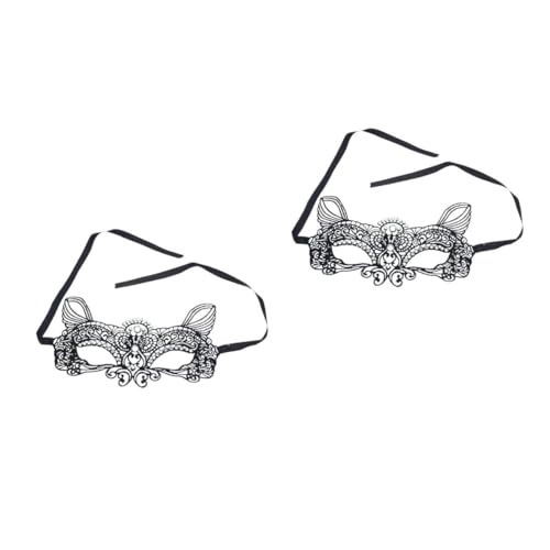 Healvian 2 Stück Halbe Gesichtsmaske Spitzenmaskerademaske für Frauen Maskerade-Maske für Frauen Maskerade-Augenmaske Spitze Maske für Halloween Schwarz Healvian 2 Stück Halbe Gesichtsmaske Spitzenmaskerademaske für Frauen Maskerade-Maske für Frauen Maskerade-Augenmaske Spitze Maske für Halloween Schwarz von Healvian