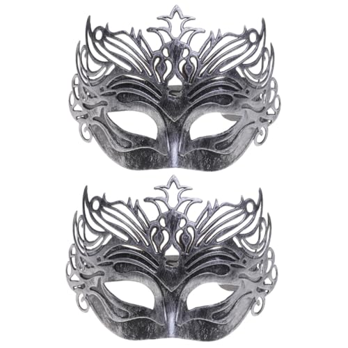 Healvian 2 Stück Halbgesichtsmaske Umweltfreundlichem Kunststoff mit Antiker Kronenoptik Verstellbare Partydekoration für Herren Masquerade Ball Goldene Retro Maske für Halloween und Healvian 2 Stück Halbgesichtsmaske Umweltfreundlichem Kunststoff mit Antiker Kronenoptik Verstellbare Partydekoration für Herren Masquerade Ball Goldene Retro Maske für Halloween und von Healvian