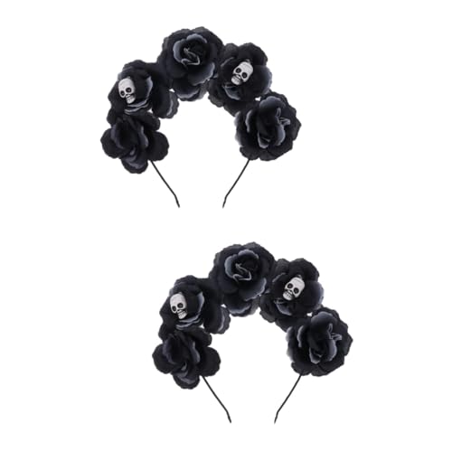 Healvian 2 Stück Halloween Haarreif mit Filigraner Blumendekoration Leichter Bequemer Kopfschmuck für Kostümfeste Cosplay Maskerade und Halloween Dekoration im Innenbereich Healvian 2 Stück Halloween Haarreif mit Filigraner Blumendekoration Leichter Bequemer Kopfschmuck für Kostümfeste Cosplay Maskerade und Halloween Dekoration im Innenbereich von Healvian