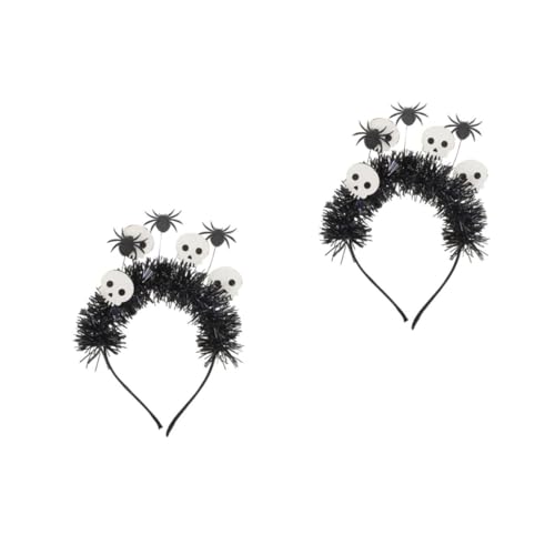 Healvian 2 Stück Halloween Haarreif mit Spinnen und Totenkopfdesign Vielseitiges Kostümzubehör für Halloween Cosplay und Thematische Feiern Hochwertige Verarbeitung und Healvian 2 Stück Halloween Haarreif mit Spinnen und Totenkopfdesign Vielseitiges Kostümzubehör für Halloween Cosplay und Thematische Feiern Hochwertige Verarbeitung und von Healvian