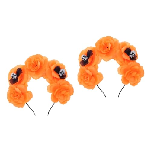 Healvian 2 Stück Halloween Haarreif mit und Blumen Leichtes Halloween Haarschmuck für Damen für Karneval Kostümparty Cosplay und Festivals Bequemer Schädel Kopfschmuck Healvian 2 Stück Halloween Haarreif mit und Blumen Leichtes Halloween Haarschmuck für Damen für Karneval Kostümparty Cosplay und Festivals Bequemer Schädel Kopfschmuck von Healvian