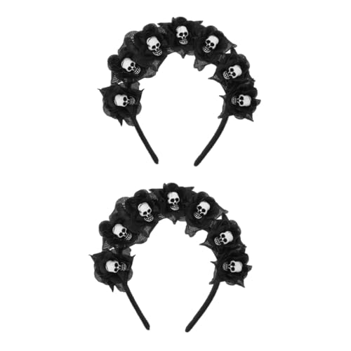Healvian 2 Stück Halloween Haarreifen mit Künstlichen Blumen und Skelett Design Einzigartiges Kostüm Accessoire für für Halloween und Cosplay Partys Healvian 2 Stück Halloween Haarreifen mit Künstlichen Blumen und Skelett Design Einzigartiges Kostüm Accessoire für für Halloween und Cosplay Partys von Healvian