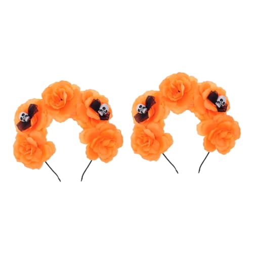 Healvian 2 Stück Halloween Haarschmuck Blumen Schädel Haarreif mit Leichter Bequemer Dekoratives Halloween Kopfschmuck Accessoire für Karneval Kostüm und Fotoshooting Stilvoll für Damen und Healvian 2 Stück Halloween Haarschmuck Blumen Schädel Haarreif mit Leichter Bequemer Dekoratives Halloween Kopfschmuck Accessoire für Karneval Kostüm und Fotoshooting Stilvoll für Damen und von Healvian