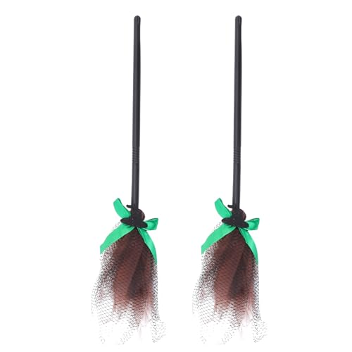 Healvian 2 Stück Halloween Hexenbesen, Cosplay Requisiten, Zauberer, fliegender Besen, dekorative Kunststoffbesen, Kostümzubehör für Halloween-Partyzubehör, Kinder, Verkleidungsdekor Healvian 2 Stück Halloween Hexenbesen, Cosplay Requisiten, Zauberer, fliegender Besen, dekorative Kunststoffbesen, Kostümzubehör für Halloween-Partyzubehör, Kinder, Verkleidungsdekor von Healvian