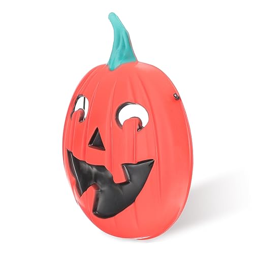 Healvian 2 Stück Halloween Kürbis Masken PVC Mikrolächeln Gruseliges Partygesicht Leicht Atmungsaktiv für Kostümfest von Healvian