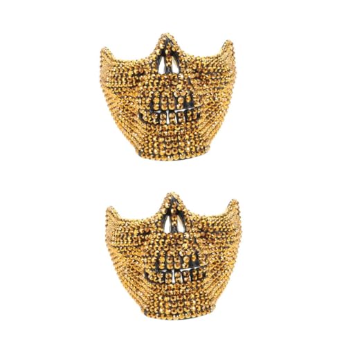 Healvian 2 Stück Halloween Schädelmaske Dekorative Maske für Cosplay Gruselige Halloween Maske für Partys und Maskenbälle Leicht und zu Tragen Healvian 2 Stück Halloween Schädelmaske Dekorative Maske für Cosplay Gruselige Halloween Maske für Partys und Maskenbälle Leicht und zu Tragen von Healvian