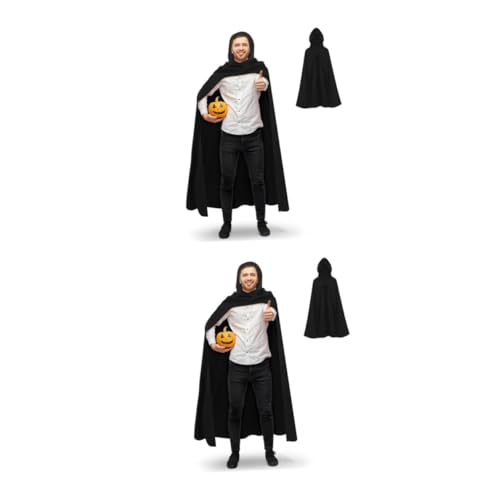 Healvian 2 Stück Halloween Umhang Kapuze Unisex Kostüm Cloak Polyester Dramatisches Design und Mysteriöse Robe für Verschiedene Charaktere für Halloween und Karneval Healvian 2 Stück Halloween Umhang Kapuze Unisex Kostüm Cloak Polyester Dramatisches Design und Mysteriöse Robe für Verschiedene Charaktere für Halloween und Karneval von Healvian