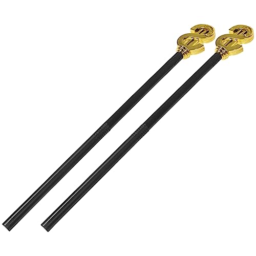 Healvian 2 Stück Halloween- Zauberer Zauberstab Stock Gehen Halloween-kostüm Halloween -Dekorationen Cosplay-Dekoration Hexenzepter Mit Herr Halloween-Cosplay-zubehör Plastik von Healvian