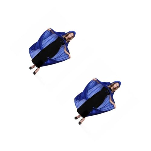 Healvian 2 Stück Hexenumhang Kleidung Halloween Cosplay Kostüm Robe Cloak Cape Halloween Hexenmantel Cloak Cosplay -Kostüm -Umhang-Kostüm Halloween-Mantel für Mädchen Blau Healvian 2 Stück Hexenumhang Kleidung Halloween Cosplay Kostüm Robe Cloak Cape Halloween Hexenmantel Cloak Cosplay -Kostüm -Umhang-Kostüm Halloween-Mantel für Mädchen Blau von Healvian