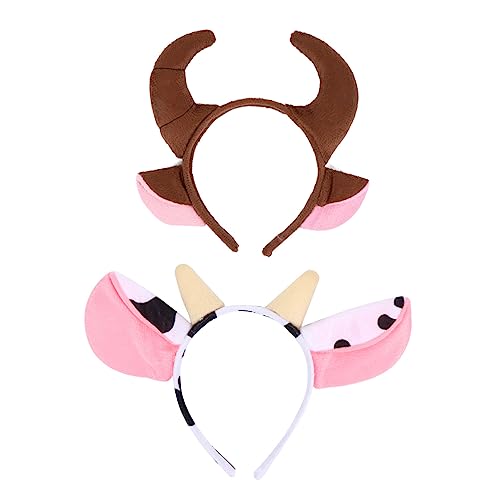 Healvian 2 Stück Hornhaarzubehör Haarschmuck Für Damen Lockig Stirnband Mit Kuh-print Halloween Cartoon-stirnband-cosplay Stirnbänder Für Frauen Geknotet Stoff Nicht Plastik Healvian 2 Stück Hornhaarzubehör Haarschmuck Für Damen Lockig Stirnband Mit Kuh-print Halloween Cartoon-stirnband-cosplay Stirnbänder Für Frauen Geknotet Stoff Nicht Plastik von Healvian