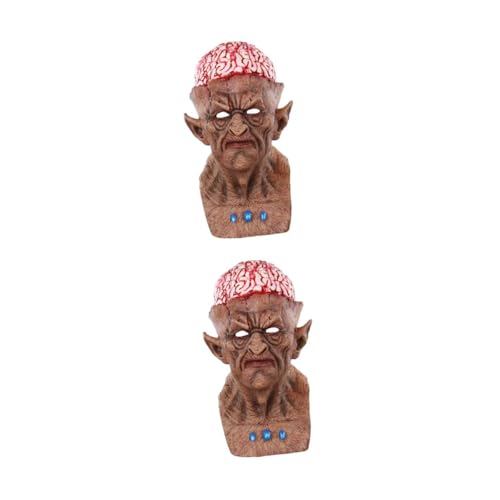 Healvian 2 Stück Horror-Maske Halloween Horror-Zombie Healvian 2 Stück Horror-Maske Halloween Horror-Zombie von Healvian