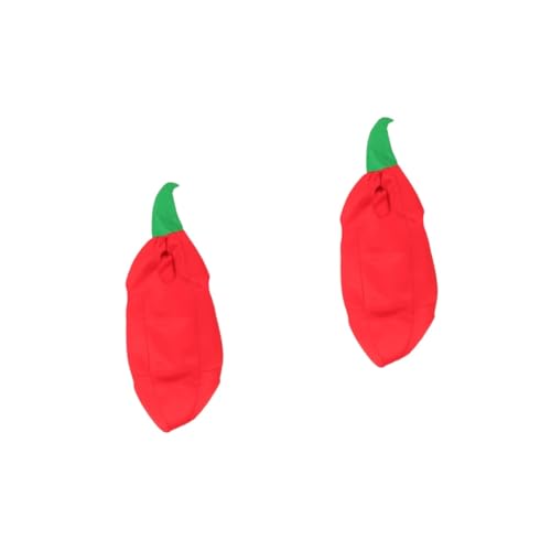 Healvian 2 Stück Kleidung im Chili -Stil Chili-Pfeffer-Kleidung Cosplay-Zubehör für Neuheit Kinderkostüm Chili-Kostüm für Cosplay-Kleidung Pfefferkostüm Kostüm Stoff rot von Healvian