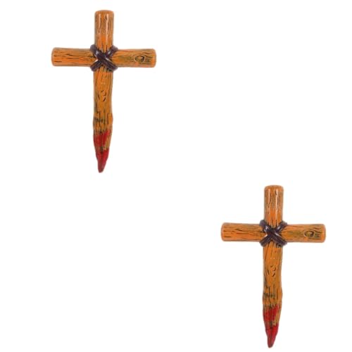 Healvian 2 Stück Kunststoff Kreuz Dekorationsaccessoire für Halloween Cosplay Handheld Kreuz für Partys Wiederverwendbar und Robust für Dekoration und Rollenspiele Healvian 2 Stück Kunststoff Kreuz Dekorationsaccessoire für Halloween Cosplay Handheld Kreuz für Partys Wiederverwendbar und Robust für Dekoration und Rollenspiele von Healvian
