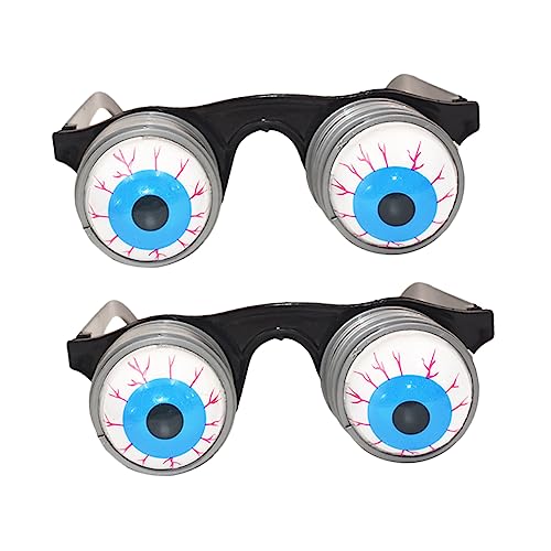 Healvian 2 Stück Lustige Halloween Kostümbrille mit Elastischen Federnden Glubschaugen Gruselige Masquerade Partybrille als Requisite für Tanz und Themenpartys Unvergessliches Party Healvian 2 Stück Lustige Halloween Kostümbrille mit Elastischen Federnden Glubschaugen Gruselige Masquerade Partybrille als Requisite für Tanz und Themenpartys Unvergessliches Party von Healvian