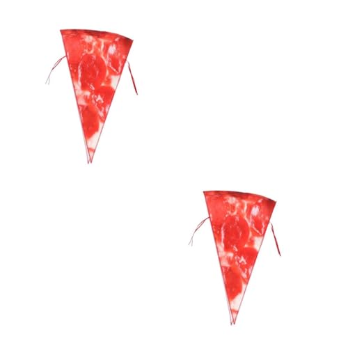 Healvian 2 Stück Lustiges Erwachsenen Pizza Kostüm Halloween Party Outfit Atmungsaktives Leichtes Material Realistisches Food Design Wiederverwendbar Einfach zu Reinigen Für Cosplay und von Healvian