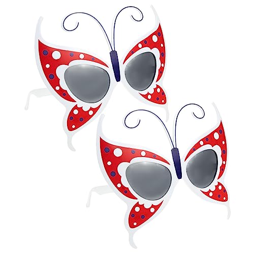 Healvian 2 Stück Partybrille Lustige Brille Gläser Für Die Party Brillen Für Das Festival Gläser Im Schmetterlingsstil Lustige Pose Brille Party-cartoon-brille Spaßbrille Für Party Abs Healvian 2 Stück Partybrille Lustige Brille Gläser Für Die Party Brillen Für Das Festival Gläser Im Schmetterlingsstil Lustige Pose Brille Party-cartoon-brille Spaßbrille Für Party Abs von Healvian