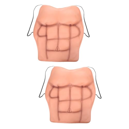 Healvian 2 Stück Realistisches Muskelshirt für Herren Täuschend Echte und Bauchmuskeln Cosplay und Halloween Kostüm für Fasching und Partys Healvian 2 Stück Realistisches Muskelshirt für Herren Täuschend Echte und Bauchmuskeln Cosplay und Halloween Kostüm für Fasching und Partys von Healvian