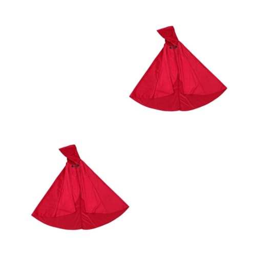 Healvian 2 Stück Renaissance Kapuzenumhang Samtigem Unisex Mittelalterlicher Hooded Cloak für Halloween Cosplay Renaissance Feste und Bühnenauftritte Klassisches Rot Healvian 2 Stück Renaissance Kapuzenumhang Samtigem Unisex Mittelalterlicher Hooded Cloak für Halloween Cosplay Renaissance Feste und Bühnenauftritte Klassisches Rot von Healvian