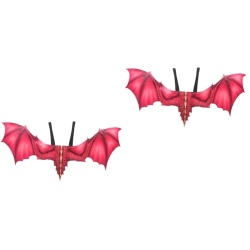 Healvian 2 Stück Rote Drachenflügel für Erwachsene Cosplay Kostümzubehör für Halloween Party Accessoire für Karneval und Rollenspiele Kreiert Festliche Healvian 2 Stück Rote Drachenflügel für Erwachsene Cosplay Kostümzubehör für Halloween Party Accessoire für Karneval und Rollenspiele Kreiert Festliche von Healvian