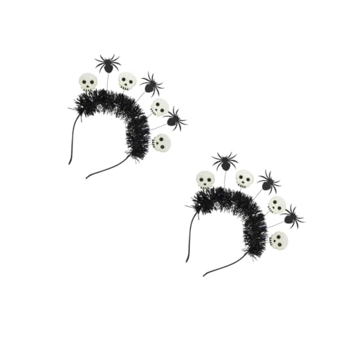 Healvian 2 Stück Schädel Kopfband für Halloween Kostüm Haarreif mit Spinnenmotiv Wiederverwendbar Leicht und Passend für Partyoutfits Cosplay Accessoire für Halloween Dekoration Healvian 2 Stück Schädel Kopfband für Halloween Kostüm Haarreif mit Spinnenmotiv Wiederverwendbar Leicht und Passend für Partyoutfits Cosplay Accessoire für Halloween Dekoration von Healvian