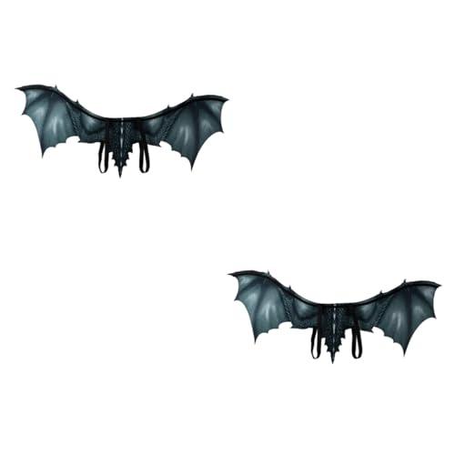 Healvian 2 Stück Schwarze nicht Gewebte Drachenflügel für Erwachsene Langlebiges Halloween Cosplay Kostüm Realistische Bühnenrequisite für Karneval Party Fotoshooting und Aufführungen Healvian 2 Stück Schwarze nicht Gewebte Drachenflügel für Erwachsene Langlebiges Halloween Cosplay Kostüm Realistische Bühnenrequisite für Karneval Party Fotoshooting und Aufführungen von Healvian