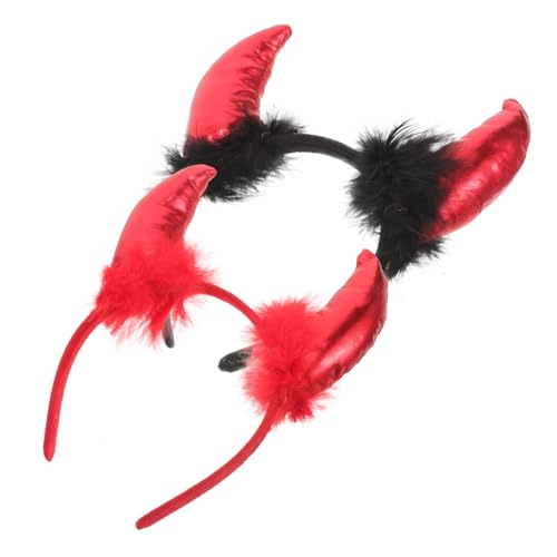 Healvian 2 Stück Stirnband Aus Teufelshorn Dämon Teufelshörner Teufelshaarschmuck Für Frauen Teufelsschwanz Halloween-pailletten-teufelshörner-stirnbänder Funkelnd Rot Tuch Healvian 2 Stück Stirnband Aus Teufelshorn Dämon Teufelshörner Teufelshaarschmuck Für Frauen Teufelsschwanz Halloween-pailletten-teufelshörner-stirnbänder Funkelnd Rot Tuch von Healvian