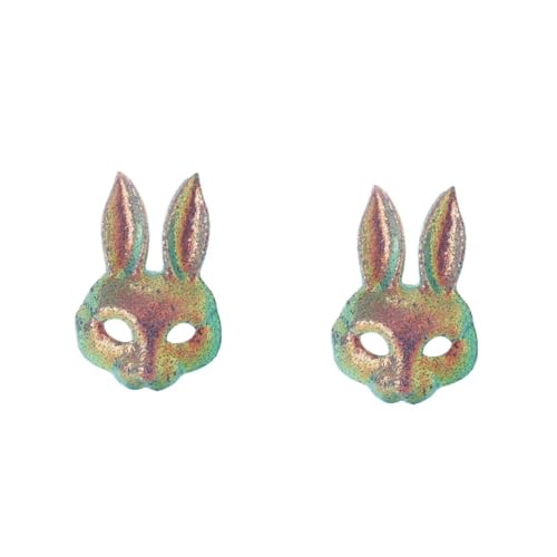 Healvian 2 Stück Süße Hasenmaske mit Pailletten Halbgesicht Kostümzubehör für Halloween Ostern und Cosplay Events Niedliches Kaninchen Design für Partys und Maskeraden Healvian 2 Stück Süße Hasenmaske mit Pailletten Halbgesicht Kostümzubehör für Halloween Ostern und Cosplay Events Niedliches Kaninchen Design für Partys und Maskeraden von Healvian