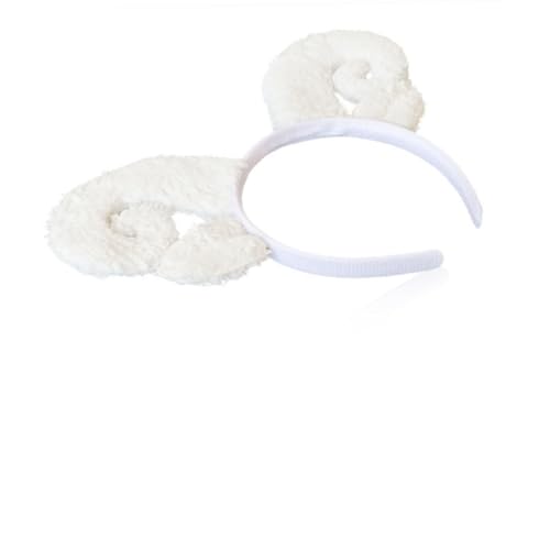 Healvian 2 Stück Teiliges Plüsch Haarband mit Schafhörnern und Ohren Leichtes Niedliches Tierhaarband für Mädchen Dekoratives Party stirnband für Cosplay und Aufführungen Healvian 2 Stück Teiliges Plüsch Haarband mit Schafhörnern und Ohren Leichtes Niedliches Tierhaarband für Mädchen Dekoratives Party stirnband für Cosplay und Aufführungen von Healvian
