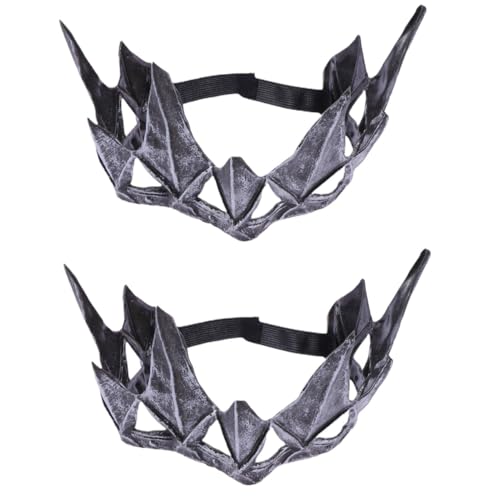 Healvian 2 Stück Tiara Halloween-Kostümpartyzubehör Feenkrone Halloween-Jahrgang Vintage Frauen klassische aus Silikon Hochzeitshaar große Healvian 2 Stück Tiara Halloween-Kostümpartyzubehör Feenkrone Halloween-Jahrgang Vintage Frauen klassische aus Silikon Hochzeitshaar große von Healvian