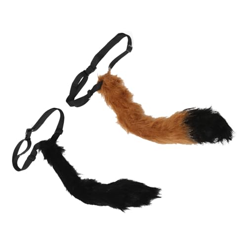 Healvian 2 Stück Tierkostüm Plüschtiere Pelziger Fuchs Accessoire Kinderkatzenschwanz Katzen Fuchskatze Plüschschwänze Wolf Kunstpfote Indoor Pelzkostüm Kätzchen Streich Grau Healvian 2 Stück Tierkostüm Plüschtiere Pelziger Fuchs Accessoire Kinderkatzenschwanz Katzen Fuchskatze Plüschschwänze Wolf Kunstpfote Indoor Pelzkostüm Kätzchen Streich Grau von Healvian