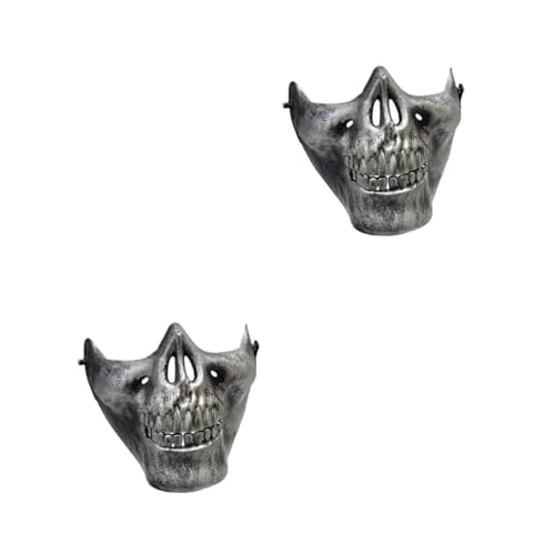 Healvian 2 Stück Vollgesichts-Schutzmaske Skelettmaske Halloween Halloween-Maske beängstigend Schädel-Skelett-Maske Healvian 2 Stück Vollgesichts-Schutzmaske Skelettmaske Halloween Halloween-Maske beängstigend Schädel-Skelett-Maske von Healvian