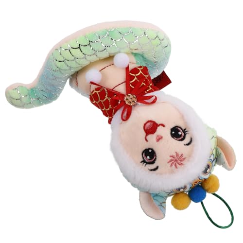Healvian 2025 Jahr Der Schlange Maskottchen Lebensechte Schlangenpuppe Realistische Kuscheltiere Neujahrs Kuscheltiere Drache Kuscheltier Plüschtuch Grün von Healvian