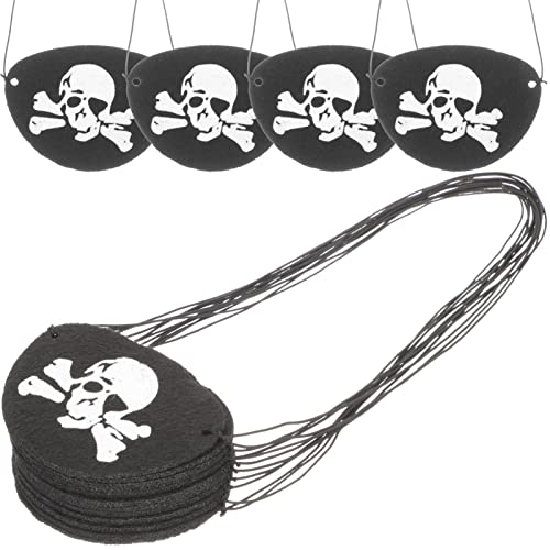 Healvian 24st -augenklappe Halloween Für Erwachsene Für Halloween Piraten-augenklappen Augenmaske Für Festival Piratenmaske Make-up Augenklappe Lippenring Schmuck Black Gefühlt Healvian 24st -augenklappe Halloween Für Erwachsene Für Halloween Piraten-augenklappen Augenmaske Für Festival Piratenmaske Make-up Augenklappe Lippenring Schmuck Black Gefühlt von Healvian