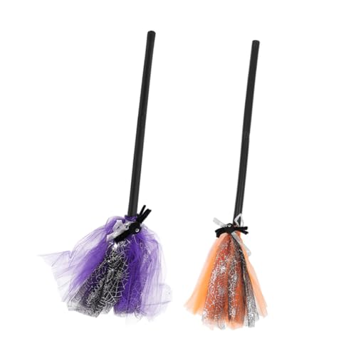 Healvian 2Stücke Abnehmbare Hexenbesen für Halloween Dekoration Langlebige Cosplay Requisite Accessoires für Partys Veranstaltungen Healvian 2Stücke Abnehmbare Hexenbesen für Halloween Dekoration Langlebige Cosplay Requisite Accessoires für Partys Veranstaltungen von Healvian