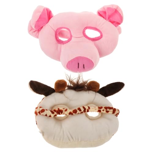 Healvian 2Stücke Dekorative Tiermasken für Karneval Halloween Verstellbare Cosplay Masken mit Realistischem Design Schwein Reh für Erwachsene für Partys Healvian 2Stücke Dekorative Tiermasken für Karneval Halloween Verstellbare Cosplay Masken mit Realistischem Design Schwein Reh für Erwachsene für Partys von Healvian