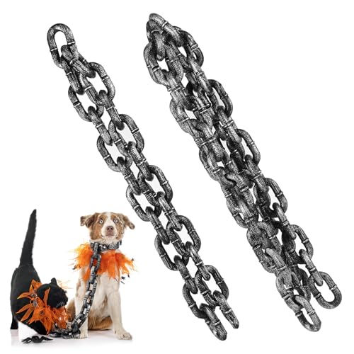 Healvian 2pcs Halloween Kette Prop Simulation Eisen Gefangene Kette Link Halloween Party Layout Decor von Healvian