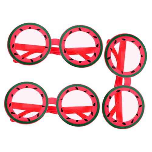 Healvian 3 STÜCKE Teiliges Lustige Hawaii Sonnenbrillen aus Tropische Wassermelonen Brillen für Sommerpartys Luau Events Fotorequisiten und Vielseitige Party Accessoires von Healvian