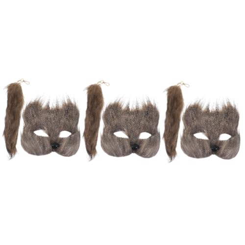 Healvian 3 Sätze Fuchs Maske und Set Flauschige Tiermaske für Halloween und Cosplay Teiliges Kostüm Zubehör Einzigartiger und Dekorativer Look für Partys und Veranstaltungen Healvian 3 Sätze Fuchs Maske und Set Flauschige Tiermaske für Halloween und Cosplay Teiliges Kostüm Zubehör Einzigartiger und Dekorativer Look für Partys und Veranstaltungen von Healvian
