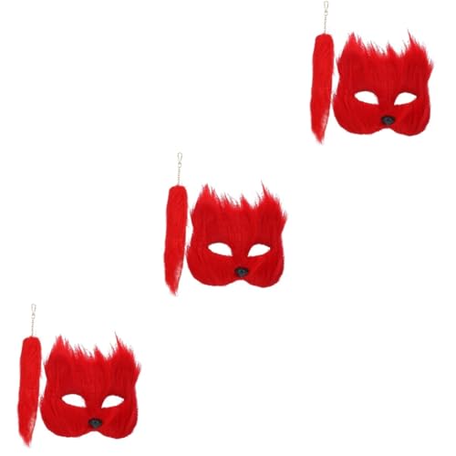 Healvian 3 Sätze Fuchsmaske und Set Teiliges Kostümzubehör für Halloween Cosplay und Partys Weiche Tiermaske Hochwertigen Materialien für Kreative Verkleidungen und Thematische Anlässe Healvian 3 Sätze Fuchsmaske und Set Teiliges Kostümzubehör für Halloween Cosplay und Partys Weiche Tiermaske Hochwertigen Materialien für Kreative Verkleidungen und Thematische Anlässe von Healvian