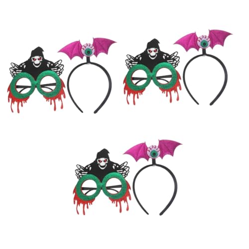 Healvian 3 Sätze Halloween Haarband mit Einzigartigen Augengläsern Teiliges Kostümzubehör für Partys und Festivals Bequem und Leicht für Halloween Dekorationen und Kostüme Healvian 3 Sätze Halloween Haarband mit Einzigartigen Augengläsern Teiliges Kostümzubehör für Partys und Festivals Bequem und Leicht für Halloween Dekorationen und Kostüme von Healvian