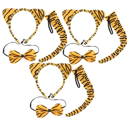 Healvian 3 Sätze Satz Tiger-Stirnband-Set Halloween-Tigerkostüm Tierkostüme für Tierschwanz Tierohren und Tierohren für Tierkostüm für Plastik Orange Healvian 3 Sätze Satz Tiger-Stirnband-Set Halloween-Tigerkostüm Tierkostüme für Tierschwanz Tierohren und Tierohren für Tierkostüm für Plastik Orange von Healvian