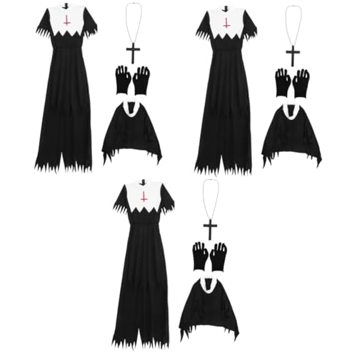 Healvian 3 Sätze Zombie Kostüm für Halloween Gruselige Cosplay Kleidung für Bühnenaufführungen und Kostümpartys Schwarz Healvian 3 Sätze Zombie Kostüm für Halloween Gruselige Cosplay Kleidung für Bühnenaufführungen und Kostümpartys Schwarz von Healvian