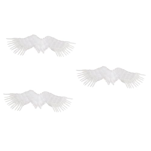 Healvian 3 Stck. Weiße Engelsflügel Flügelkostüm Leichte Große Federflügel für Erwachsene und Romantische für Halloween Party Hochzeit Aufführung Healvian 3 Stck. Weiße Engelsflügel Flügelkostüm Leichte Große Federflügel für Erwachsene und Romantische für Halloween Party Hochzeit Aufführung von Healvian