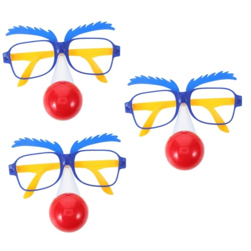 Healvian 3 Stück Clownbrille mit Lustiger Nase Dekorative Kostümaccessoires für Partys Halloween und Karneval für Fotos und Kreative Auftritte Healvian 3 Stück Clownbrille mit Lustiger Nase Dekorative Kostümaccessoires für Partys Halloween und Karneval für Fotos und Kreative Auftritte von Healvian