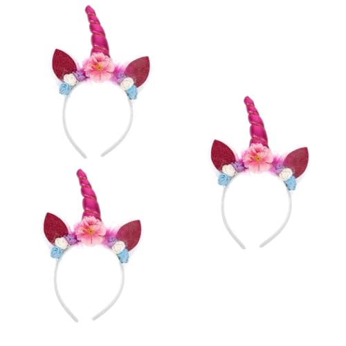 Healvian 3 Stück Einzigartiger Einhorn Haarreif für Halloween Rosa Einhorn Haarband für Mädchen Perfektes Party Accessoire und Haarschmuck für Feiern und Kostüme Healvian 3 Stück Einzigartiger Einhorn Haarreif für Halloween Rosa Einhorn Haarband für Mädchen Perfektes Party Accessoire und Haarschmuck für Feiern und Kostüme von Healvian