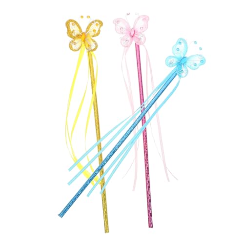 Healvian 3 Stück Feenstäbe mit Banddesign Zauberstäbe für Kostümpartys Cosplay Bühnenaufführungen Pfauenblau Healvian 3 Stück Feenstäbe mit Banddesign Zauberstäbe für Kostümpartys Cosplay Bühnenaufführungen Pfauenblau von Healvian
