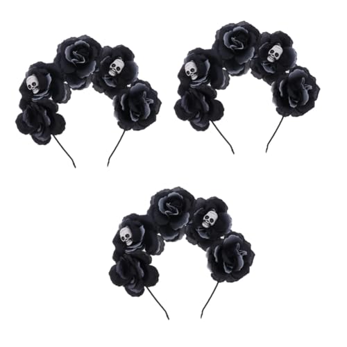 Healvian 3 Stück Halloween Haarreif mit Blumen und Dekoration Leichtes Bequemes Halloween Kopfschmuck Accessoire für Kostümparty Festival Cosplay und Bühnenauftritt Healvian 3 Stück Halloween Haarreif mit Blumen und Dekoration Leichtes Bequemes Halloween Kopfschmuck Accessoire für Kostümparty Festival Cosplay und Bühnenauftritt von Healvian