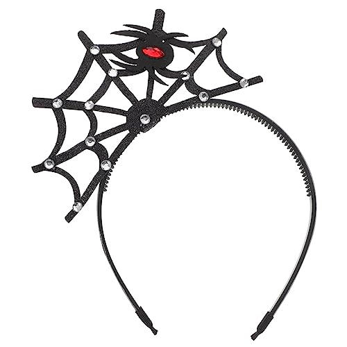 Healvian 3 Stück Halloween Haarreif mit Netz Spinnennetz Design Leichter Bequem zu Tragender Kopfschmuck für Halloween Kostüm Party und Karneval Accessoire für Damen von Healvian