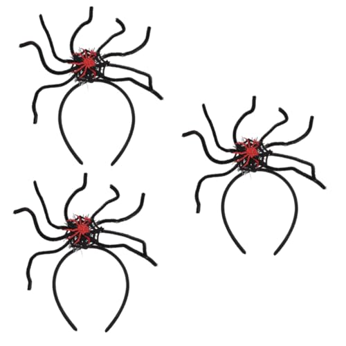 Healvian 3 Stück Halloween Haarreif mit Spinnen Gruselige Kopfbedeckung für Kostümpartys Cosplay und Halloween Feiern für Spaß und Auftritte Healvian 3 Stück Halloween Haarreif mit Spinnen Gruselige Kopfbedeckung für Kostümpartys Cosplay und Halloween Feiern für Spaß und Auftritte von Healvian