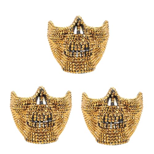 Healvian 3 Stück Halloween Skelett Maske für Erwachsene Realistische Cosplay Maske für Halloween Party Maskerade und Kostüm Events Vielseitige Requisite Leichtem Gruselige Dekoration mit Healvian 3 Stück Halloween Skelett Maske für Erwachsene Realistische Cosplay Maske für Halloween Party Maskerade und Kostüm Events Vielseitige Requisite Leichtem Gruselige Dekoration mit von Healvian